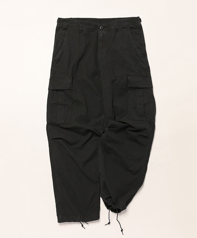Stone Black Vintage Fit 6 Pockets Cargo Pants(1(MEN) Black