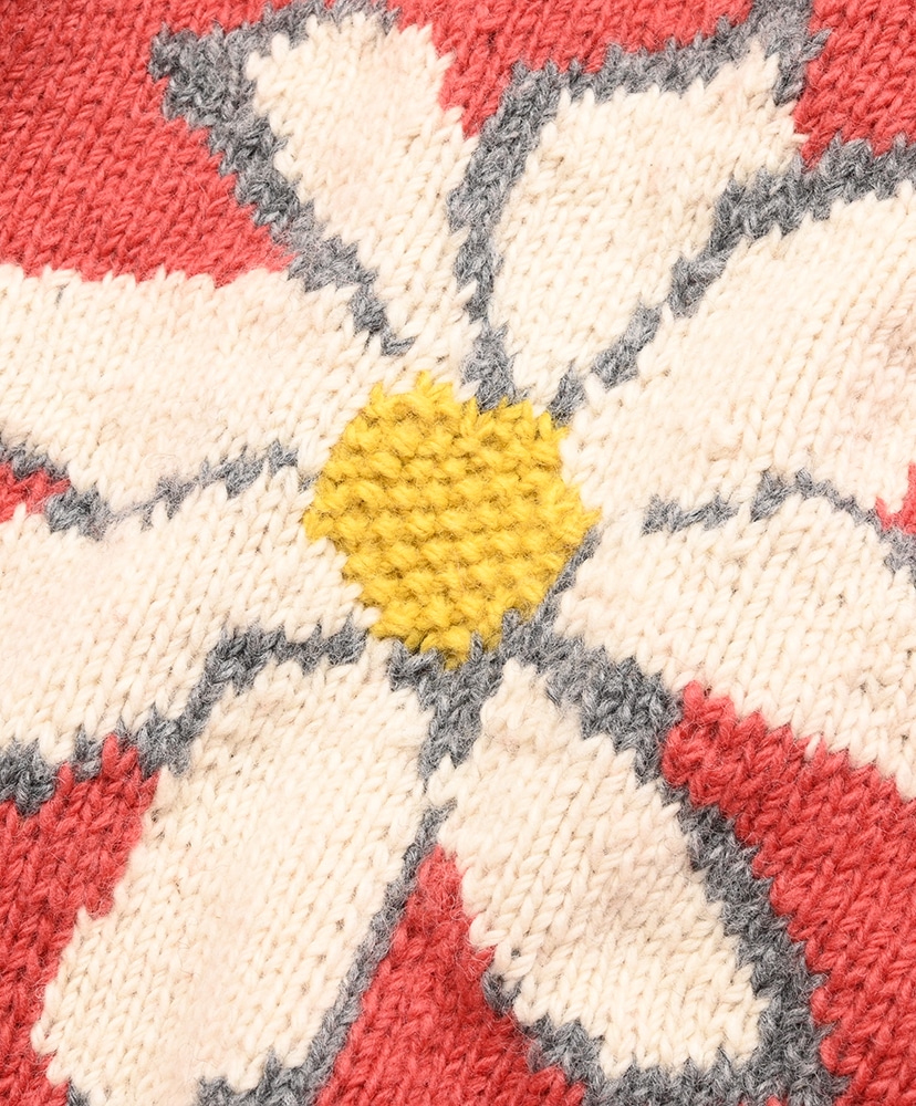 All Roll Knit - Flower Pink/ピンク F