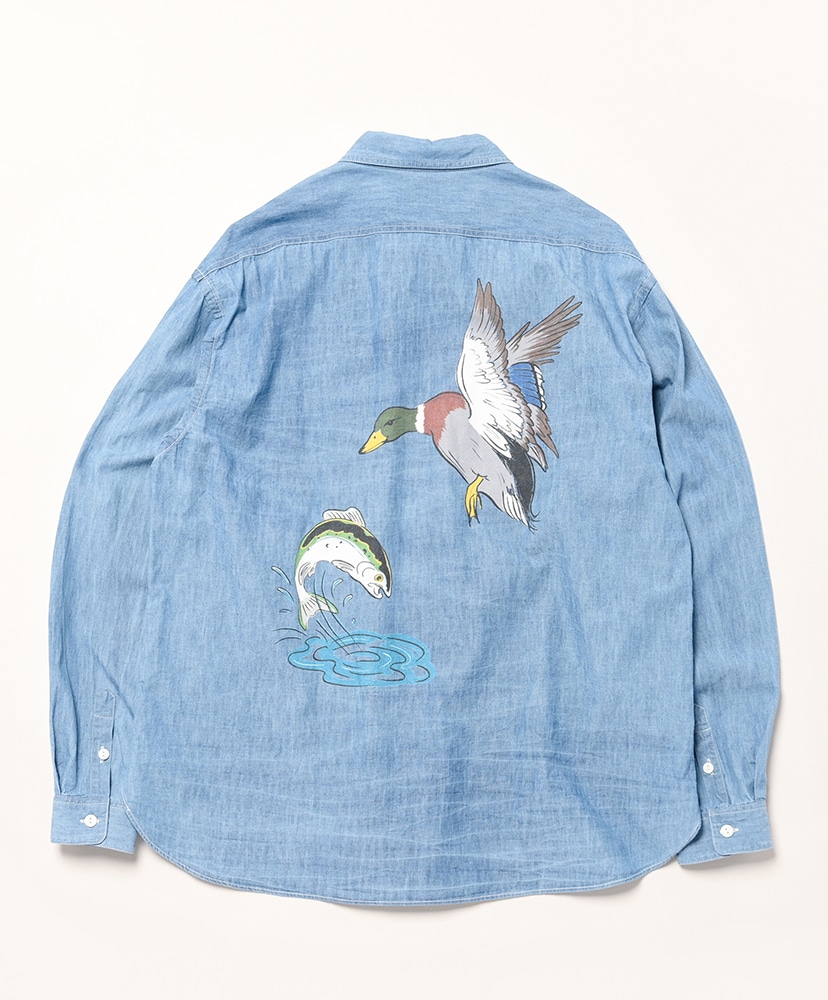 Chambrey Shirt Blue/ブルー L(MEN)