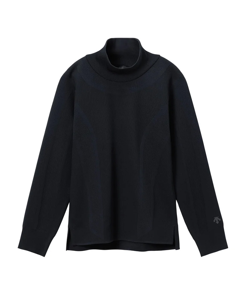 DESCENTEレディース 韓国ミンクニット FUSIONKNIT H-NECKTEE(M(WOMEN) BG14/ホワイトベージュ