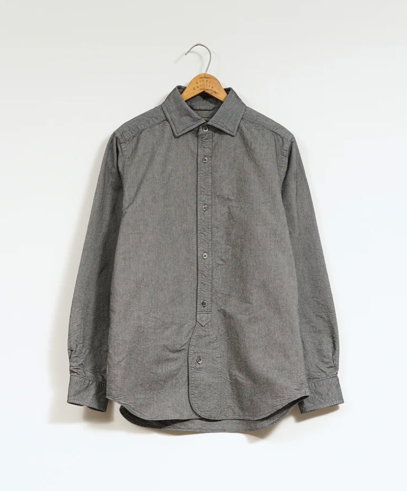 トップス BRITISH OFFICERS SHIRT 50 Nigel Cabourn BRITISH OFFICERS SHIRT(50(MEN) Black/ブラック): Nigel Cabourn