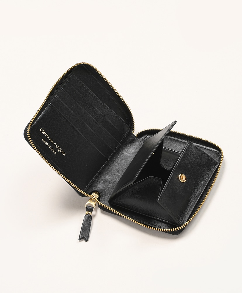 8Z-D002-051 - Classic Leather Line 二つ折りZip Wallet Black/ブラック ONE
