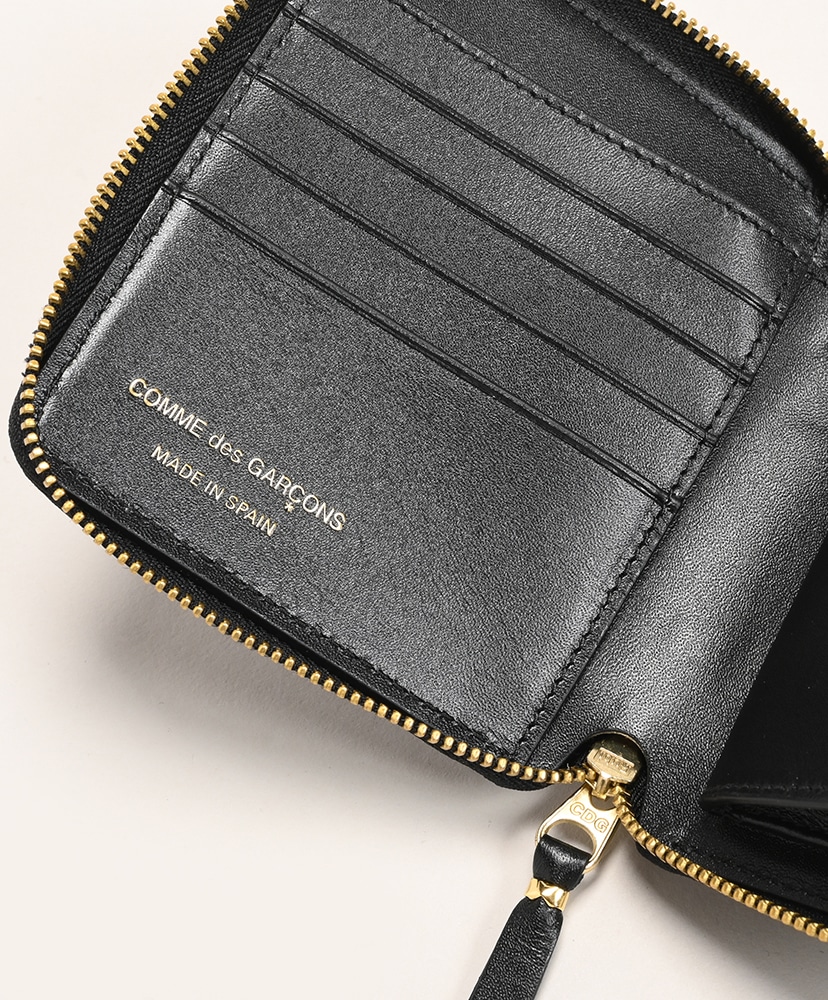 8Z-D002-051 - Classic Leather Line 二つ折りZip Wallet Black/ブラック ONE