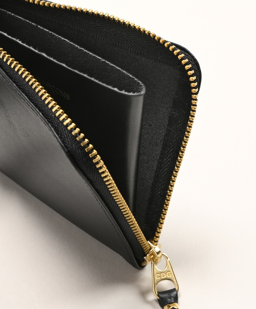 8Z-D003-051 - CLASSIC LEATHER LINE - L字型Zip Wallet Black/ブラック ONE