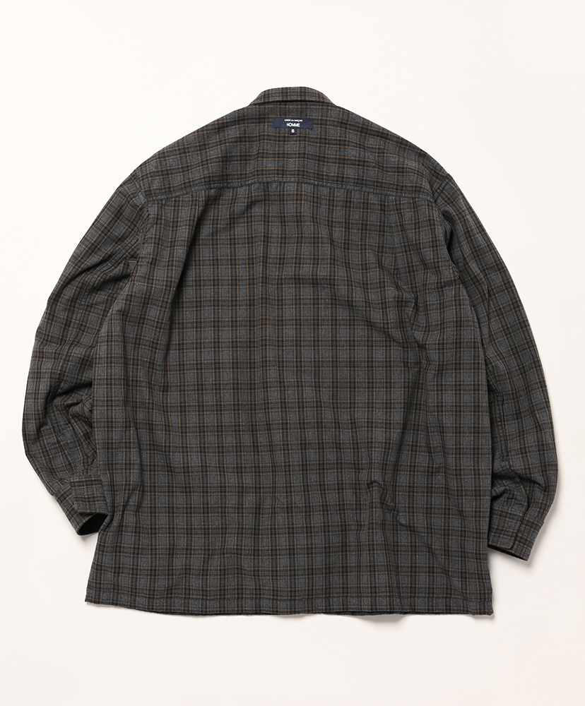 HP-B022-051 - 綿チェック×綿フランネル Gray/グレー S(MEN)