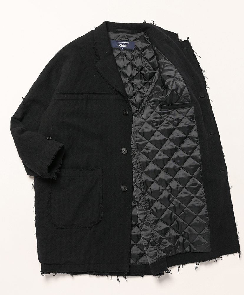 HP-C003-051 - ウールツイードヘリンボーン製品洗 Black/ブラック M(MEN)