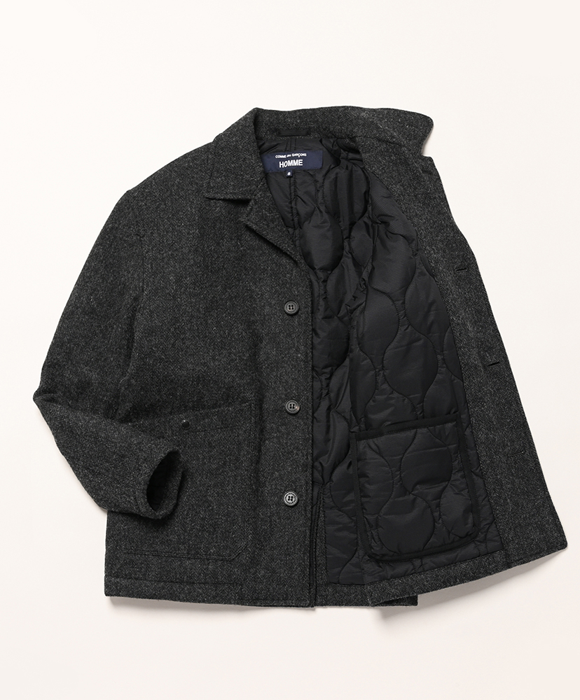 HP-J025-051 - ウールツイードヘリンボーン Gray/グレー S(MEN)