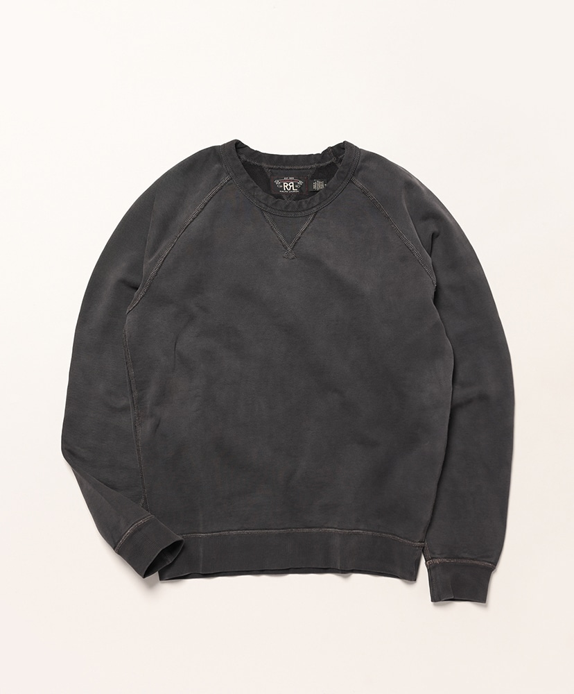 French Terry Sweatshirt(L(MEN) Black Indigo/ブラック
