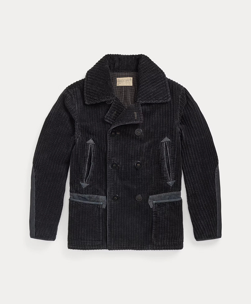 Denim-Trim Corduroy Peacoat(L(MEN) Vintage Navy/ヴィンテージ