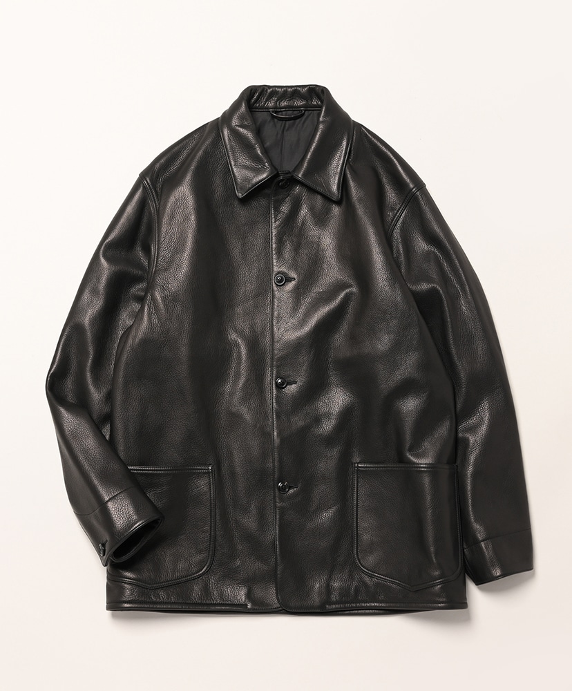 Steer Leather Coverall(2(MEN) Black/ブラック): blurhms