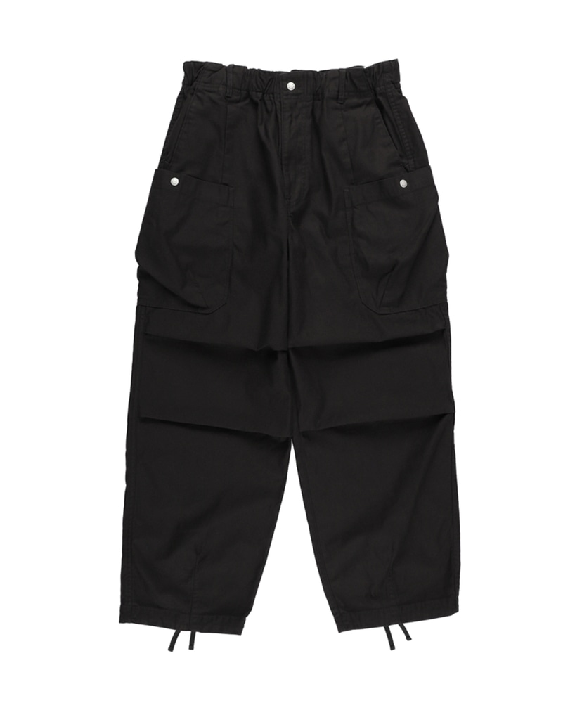 【美品】WOOL LINEN BACKSATIN CARGO LIDNM WOOL LINEN BACKSATIN CARGO