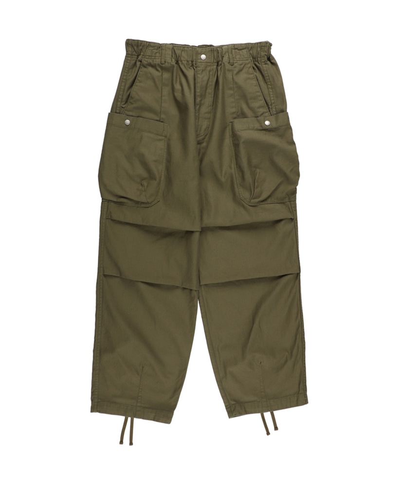 Back Satin Easy Cargo Pants(L(MEN) BLK): NANGA