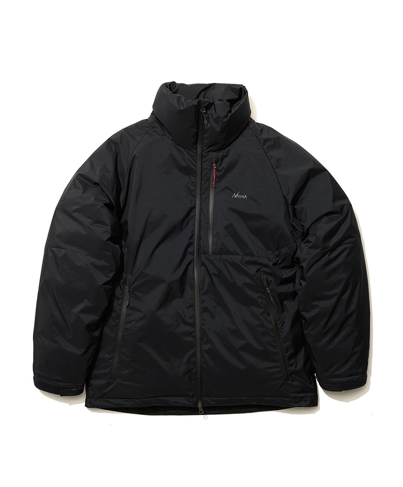Aurora Tex Stand Collar Down Jacket (Men's)(L(MEN) BLK): NANGA