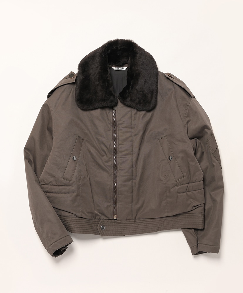 ジャケット・アウター auralee WASHED FINX HERRINGBONE JACKET AURALEE 「WASHED FINX HERRINGBONE JACKET / BROWN CHAMBRAY