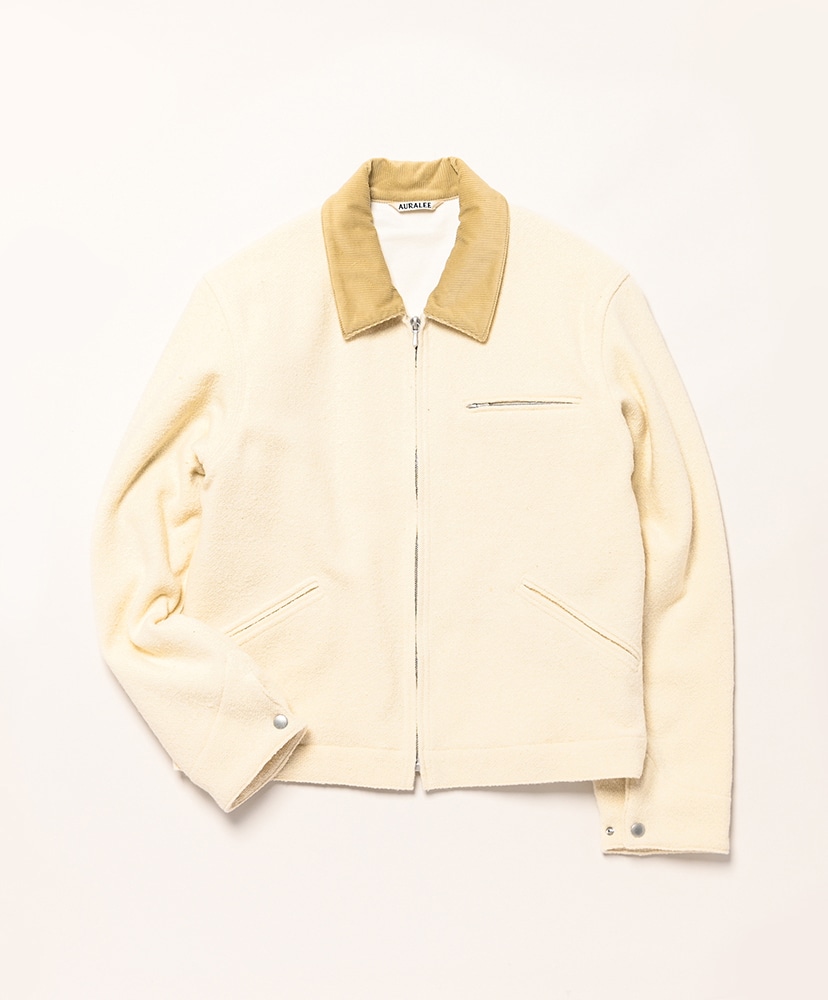 オーラリー ホームスパンツイードジップブルゾン サイズ3 秋冬 新品 2025 BEAMS（ビームス）AURALEE / Homespun Tweed Zip Blouson