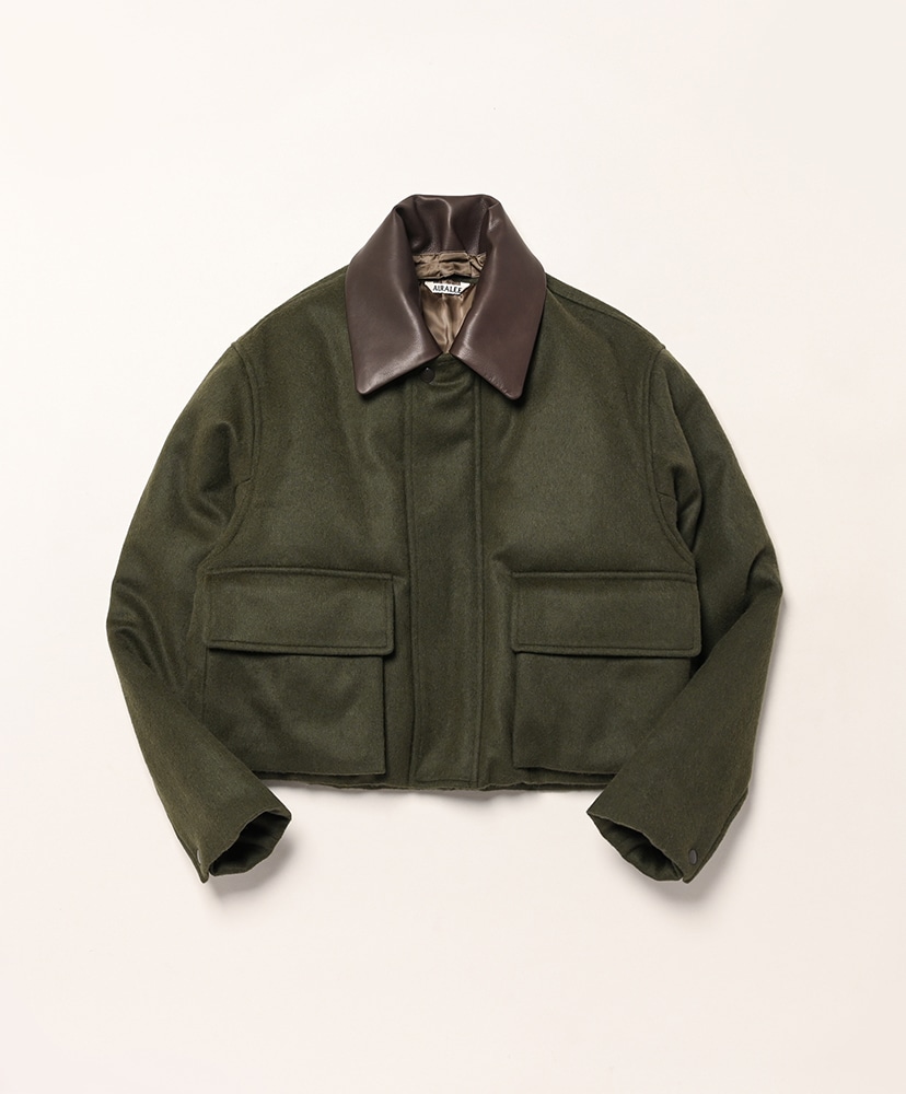 ジャケット・アウター AURALEE BABY CAMEL MELTON BLOUSON AURALEE BABY CAMEL MELTON BLOUSON