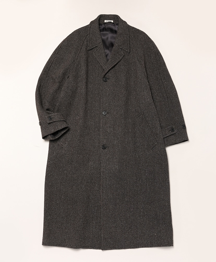 ジャケット・アウター AURALEE WOOL ALPACA TWEED COLLAR COAT 5 Auralee Wool Alpaca Herringbone Tweed Soutien Collar Coat