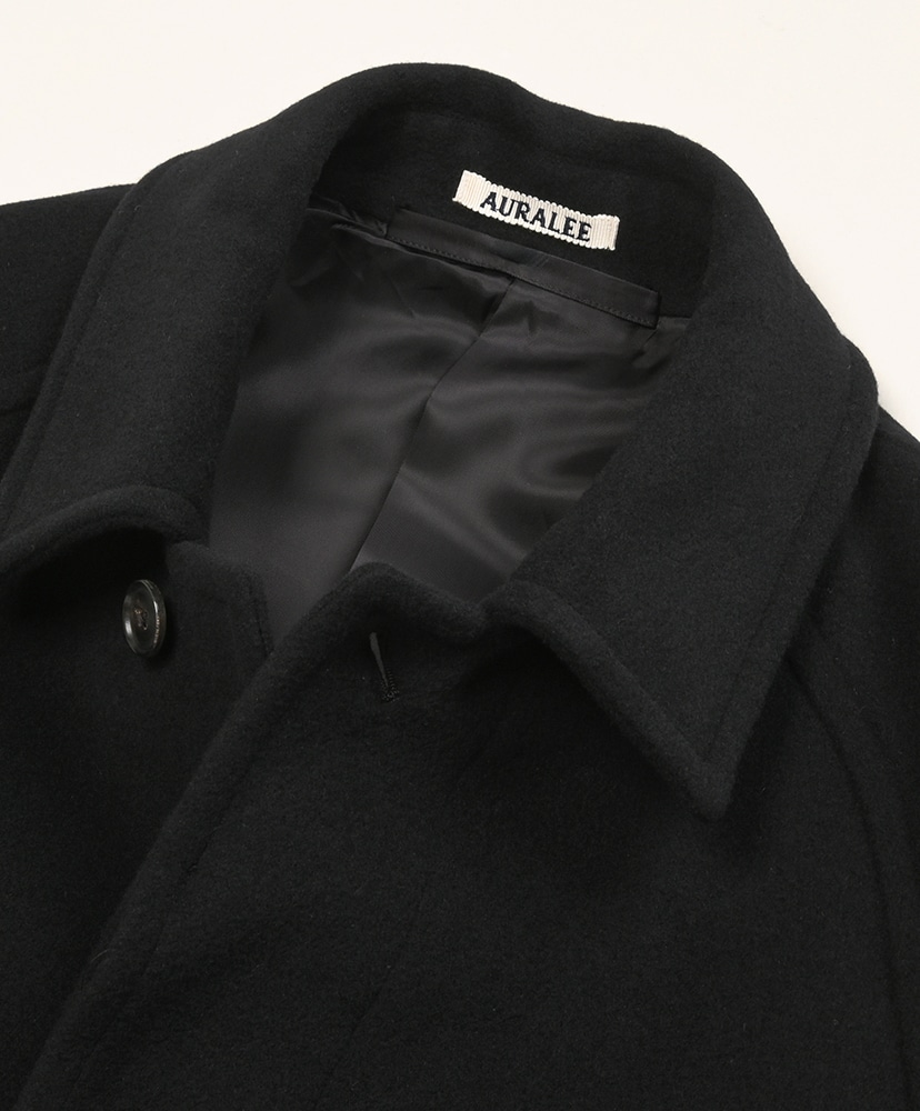 Super Fine Wool Mosser Soutien Collar Coat Black/ブラック 3(MEN)