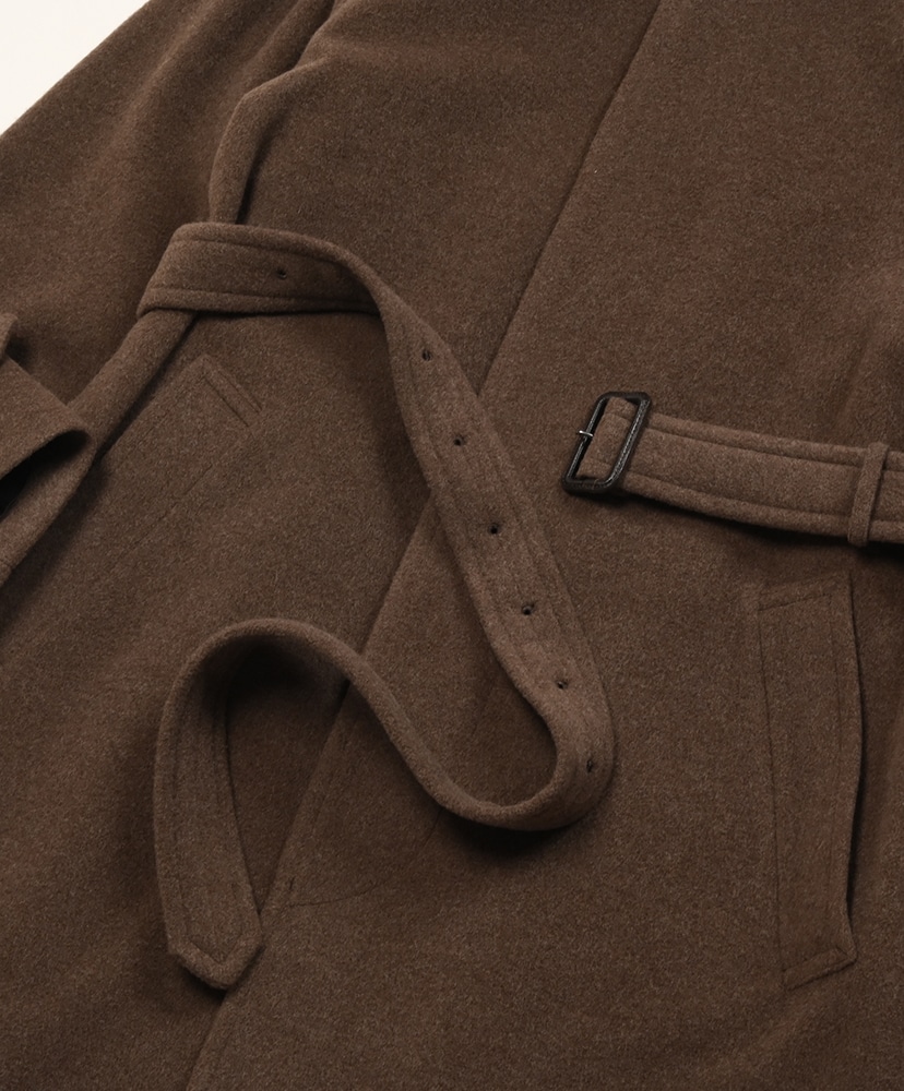 Super Fine Wool Mosser Soutien Collar Coat Top Brown/トップブラウン 3(MEN)