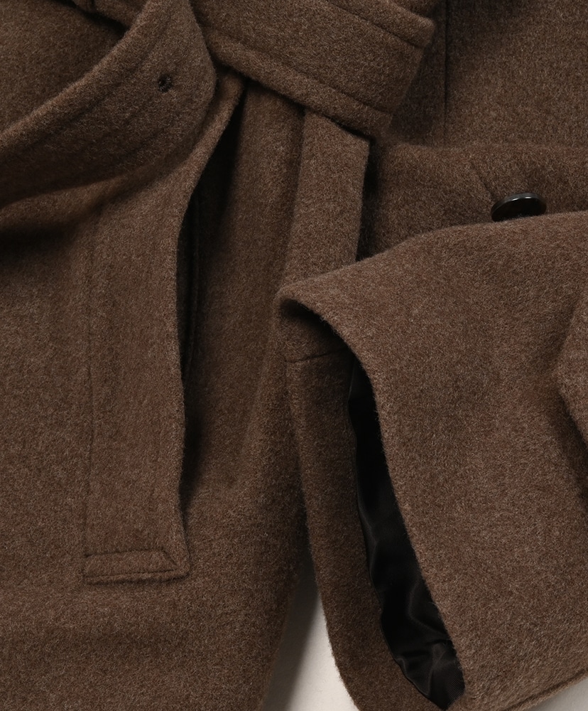 Super Fine Wool Mosser Soutien Collar Coat Top Brown/トップブラウン 3(MEN)