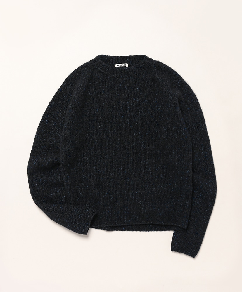 Cashmere Melange Knit P/O(3(MEN) Top Gray Beige/トップグレー