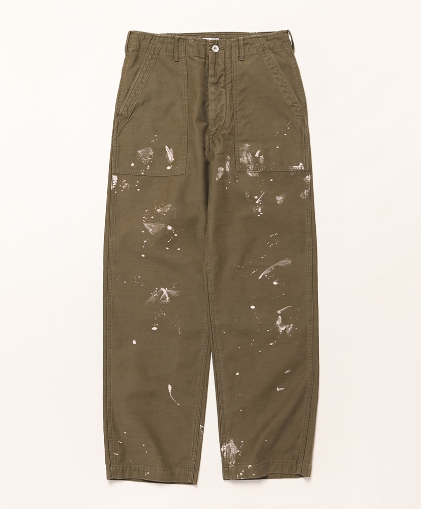週末価格WASHED BAGGY SATIN BLEACHED BAKER AURALEE】 WASHED BAGGY SATIN BLEACHED BAKER PANTS｜kink