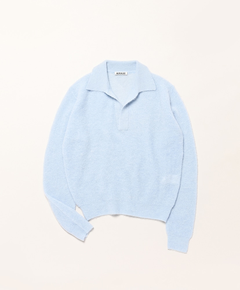 AURALEE ライトブルー ニット　オーラリー auralee ニット knit ライトブルー ブルー