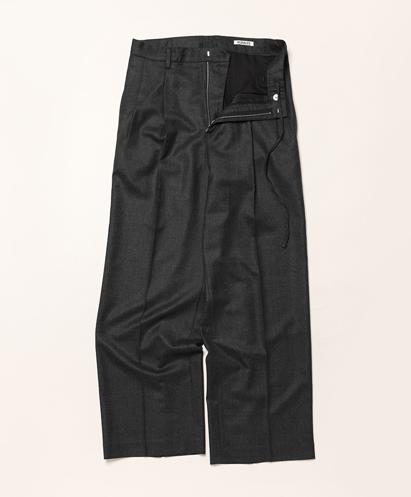 【AURALEE】ネックウォーマー/チャコールグレー AURALEE / オーラリー | BRUSHED SUPER KID MOHAIR KNIT V-NECK