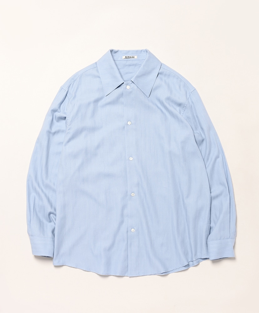 Cotton Cashmere Herringbone Shirt(3(MEN) Ivory White/アイボリー