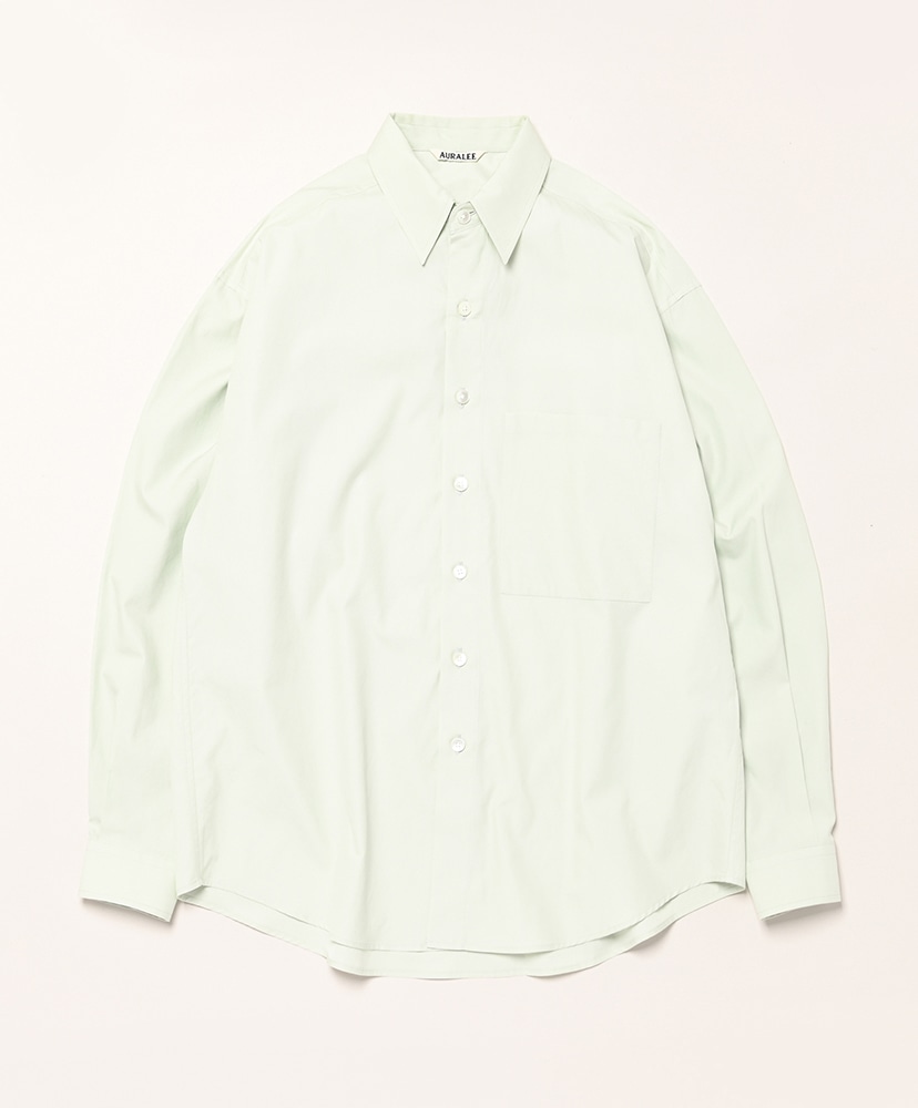 Washed Finx Twill Big Shirt(3(MEN) Blue/ブルー): AURALEE