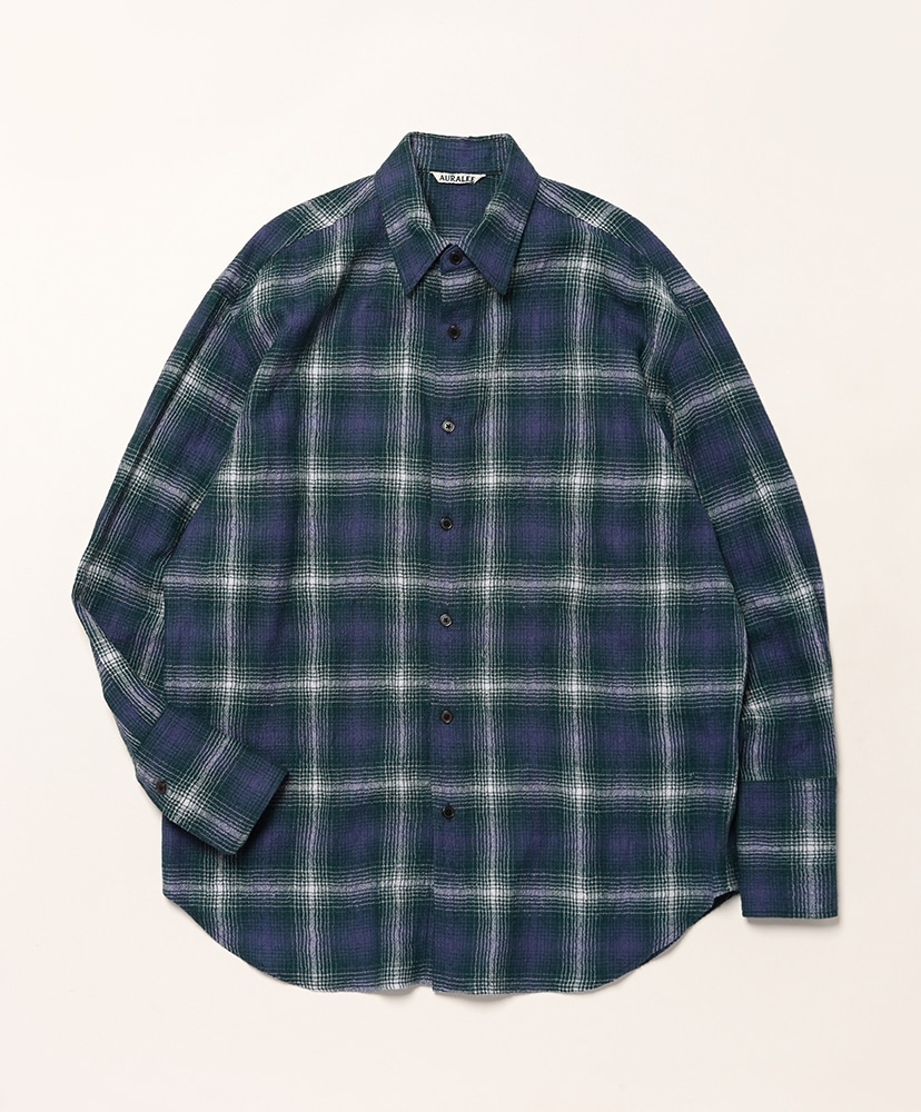 【極美品】AURALEE リップストップシャンブレーシャツ ベージュ S 極美品】AURALEE リップストップシャンブレーシャツ ベージュ S