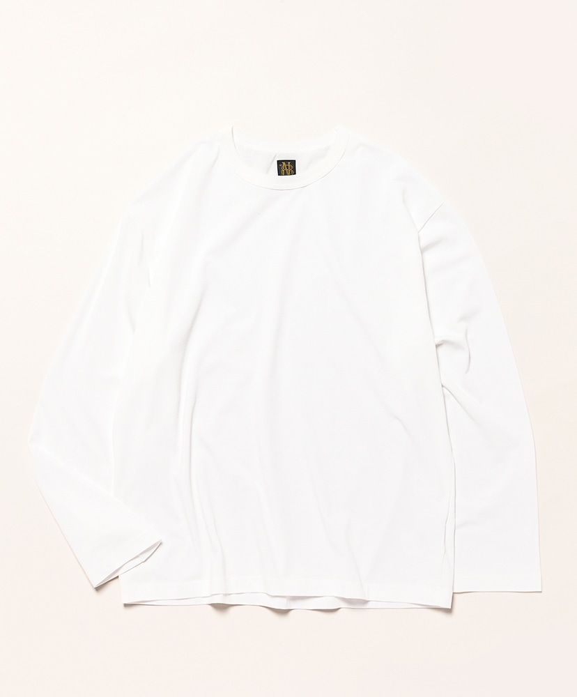 専用【極美品】LTT LIGHTWEIGHT NYLON CREW TOP L Men Utility Cotton Crew Neck Long Sleeve T-Shirt(1(MEN
