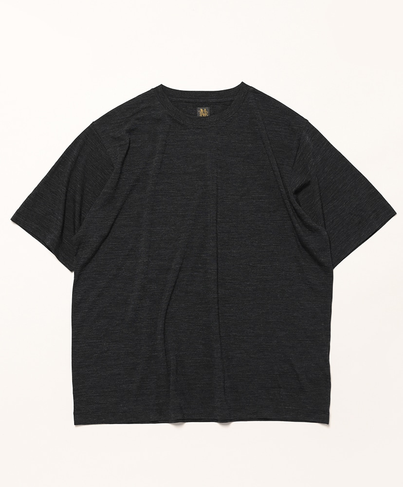 Wool Crew Neck T-Shirt(1(MEN) Brown/ブラウン): BATONER
