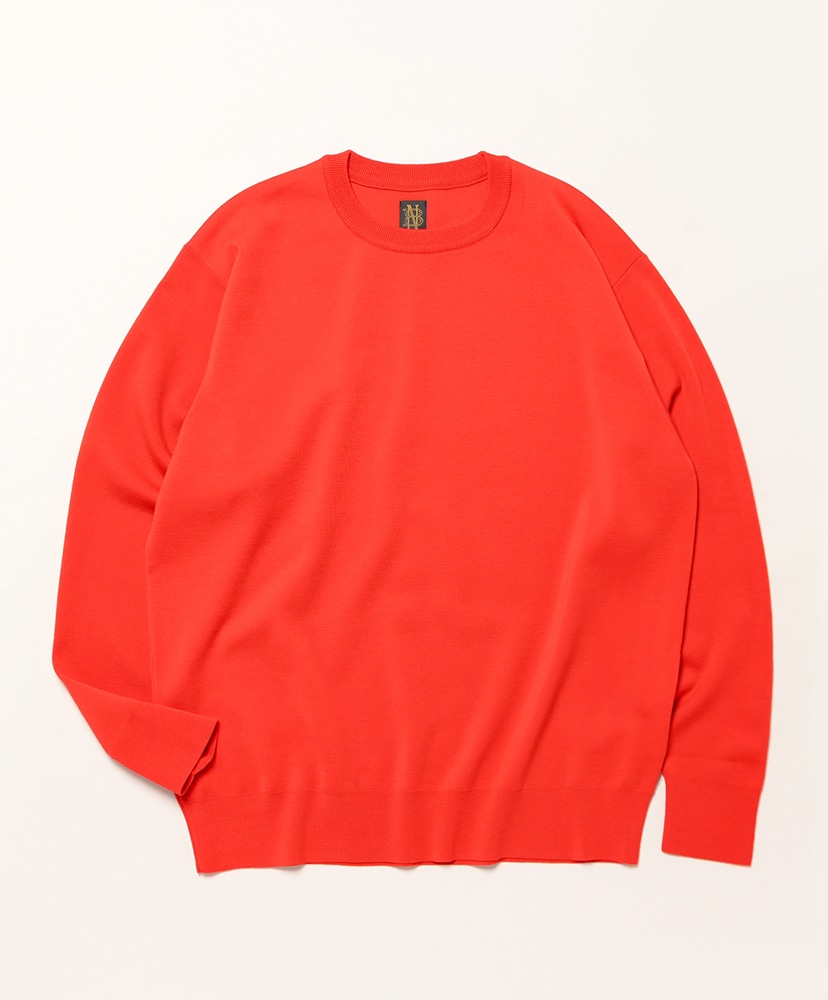 Men 32G Smooth Wool Classic Crew Neck(1(MEN) Black/ブラック