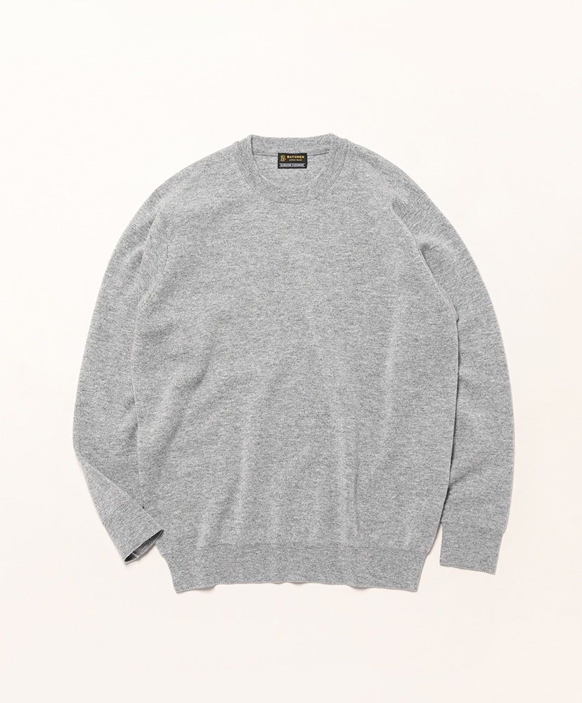 Batoner 4-SEASON WOOL CREW NECK 半袖グレージュ3 Batoner 4-SEASON WOOL CREW NECK 半袖グレージュ3 Batoner 4