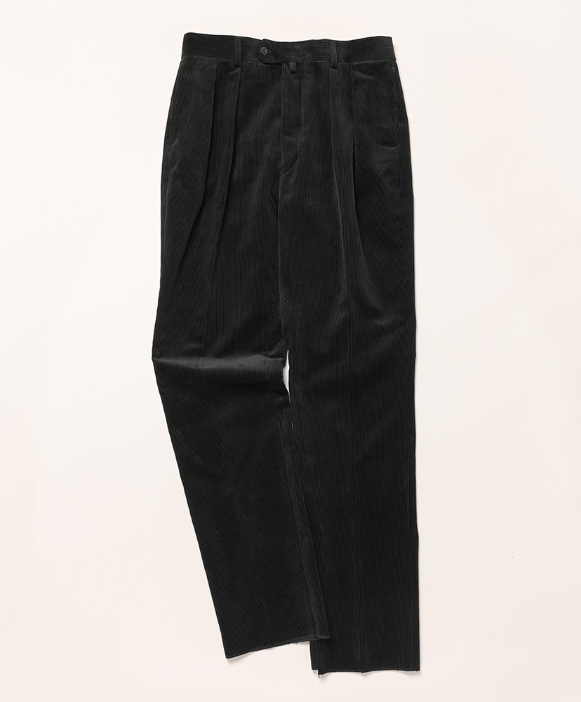 NEAT ブラック コーデュロイスラックス NEAT Corduroy Pants - BLACK - PURAS
