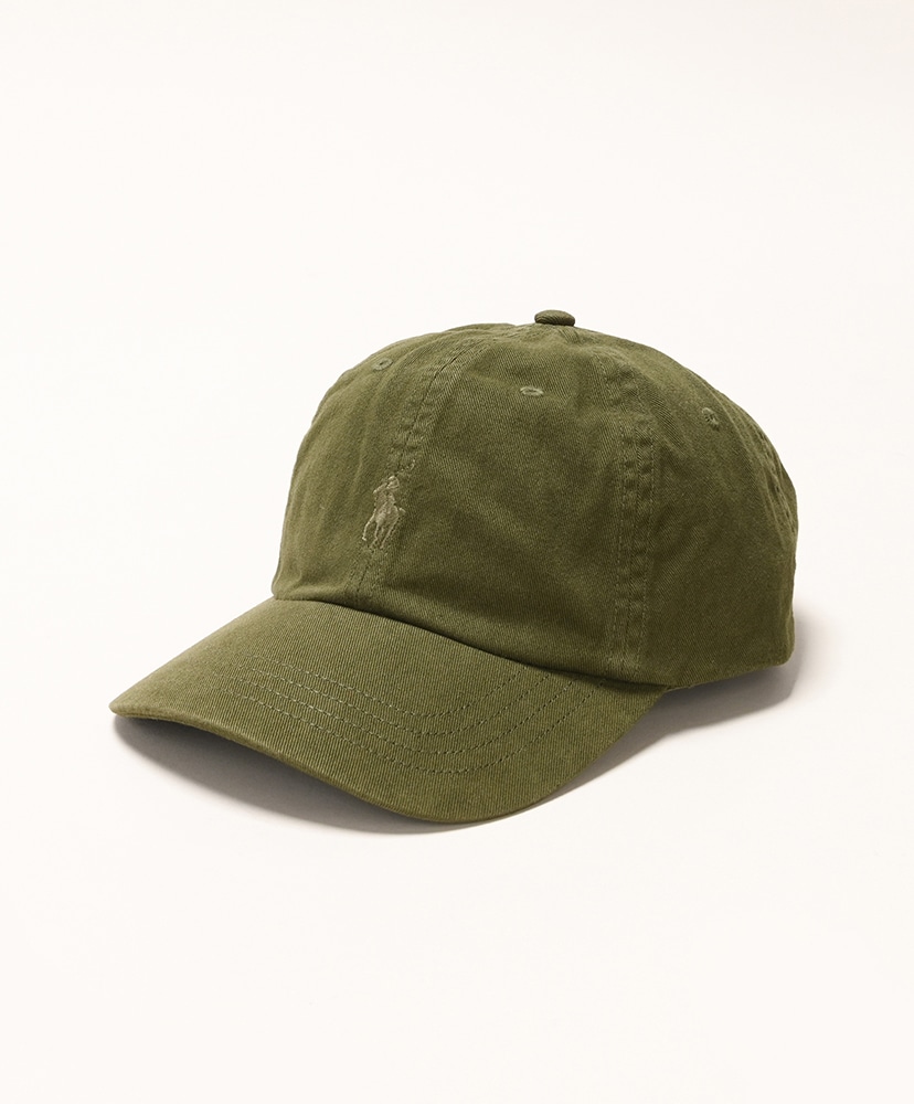 新品　POLO RALPH LAUREN オリーブグリーンキャップ POLO RALPH LAUREN キャップ 帽子 コットン ツイル ボール