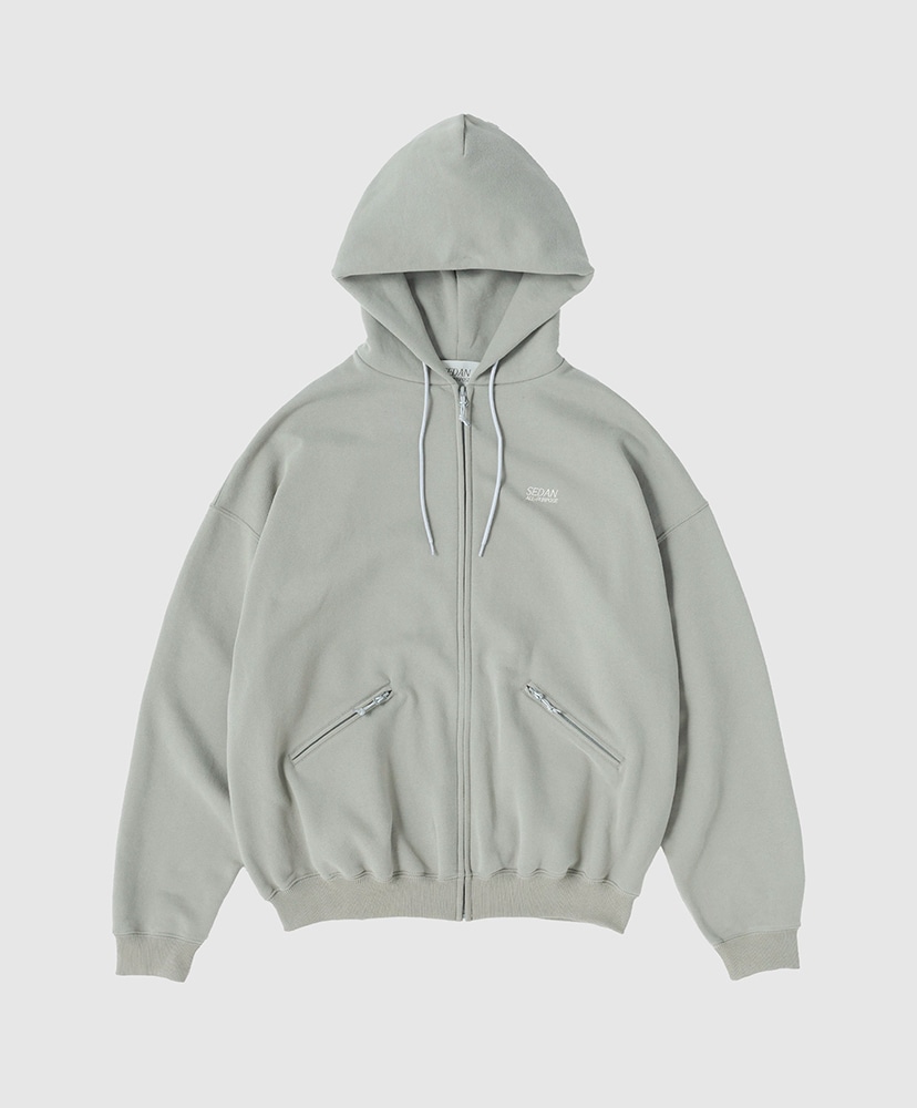 超レア★dupe for acid casualsの ダークグレー トレーナー OG Logo Full Zip Hoodie(M(MEN) Charcoal/チャコール): SEDAN
