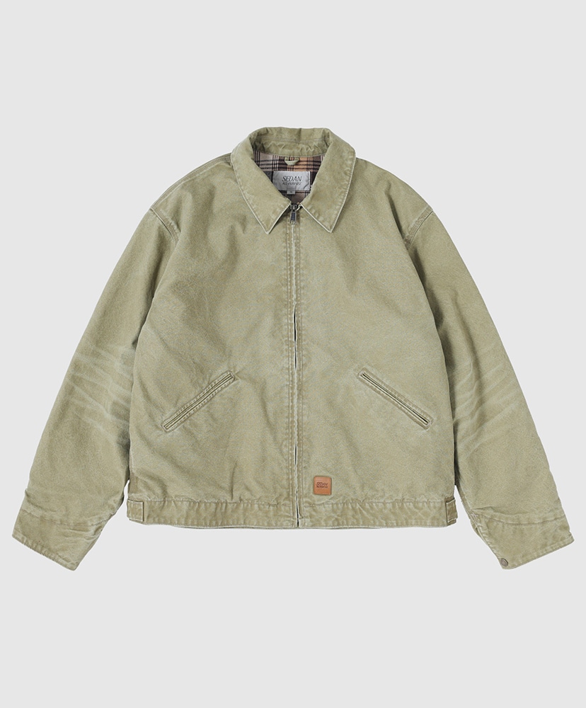 Vintage Washed Cotton Duck Jacket(L(MEN) Charcoal/チャコール