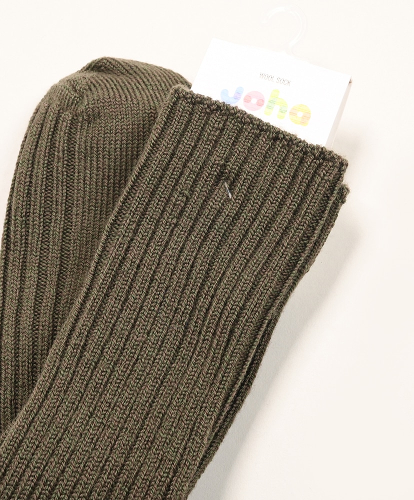 Wool Socks DK.Moss Melange/ダークモスメランジ 26.0-28.0cm