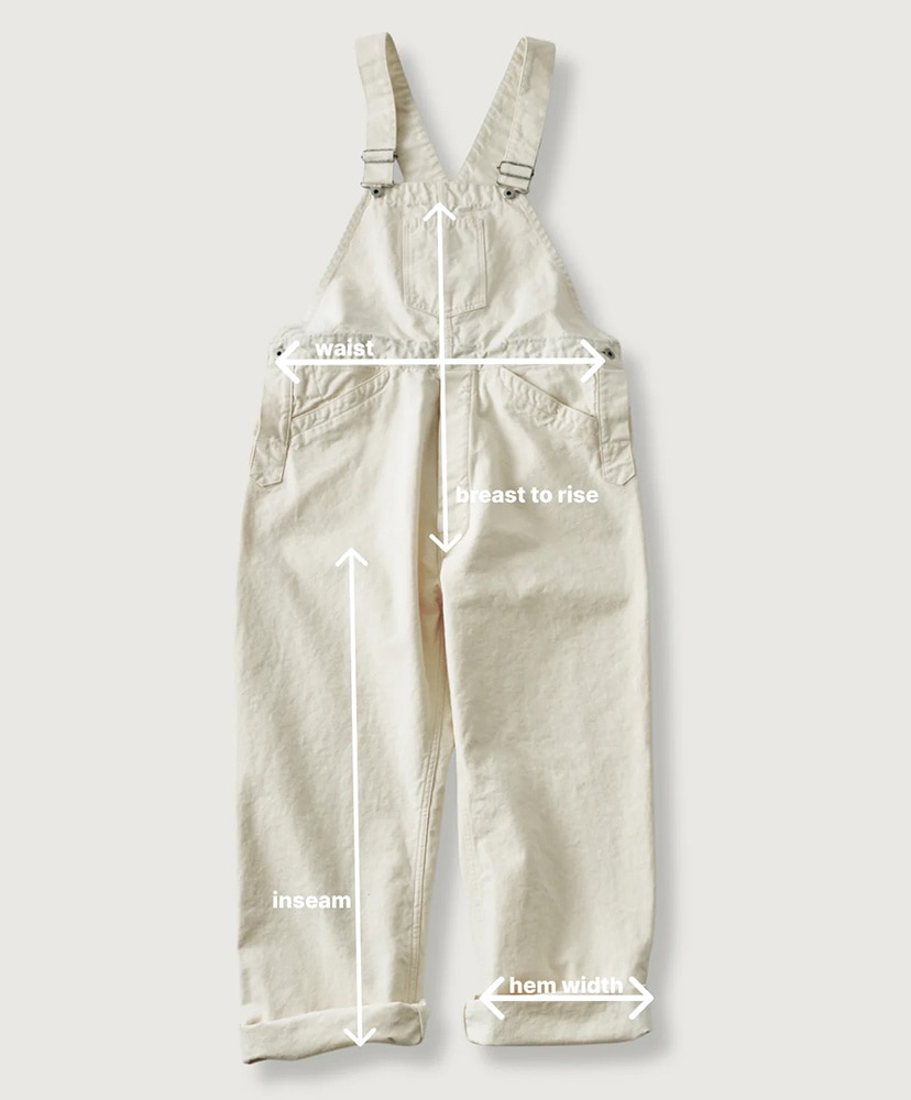 POST OVERALLS POST 42 DV サイズS POST 46 Overalls : pigment dyed canvas(L(MEN) Washed Natura