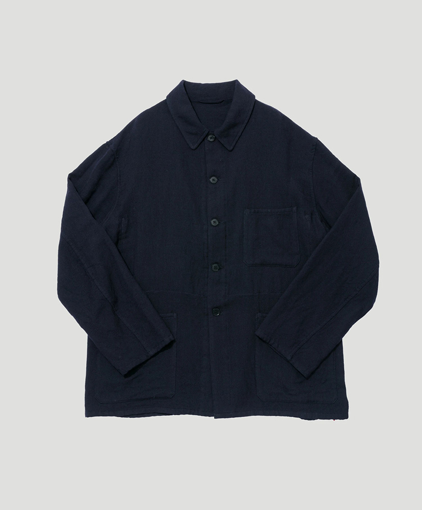 Wool Gauze Work Shirt Jacket(2(MEN) Navy/ネイビー): KAPTAIN