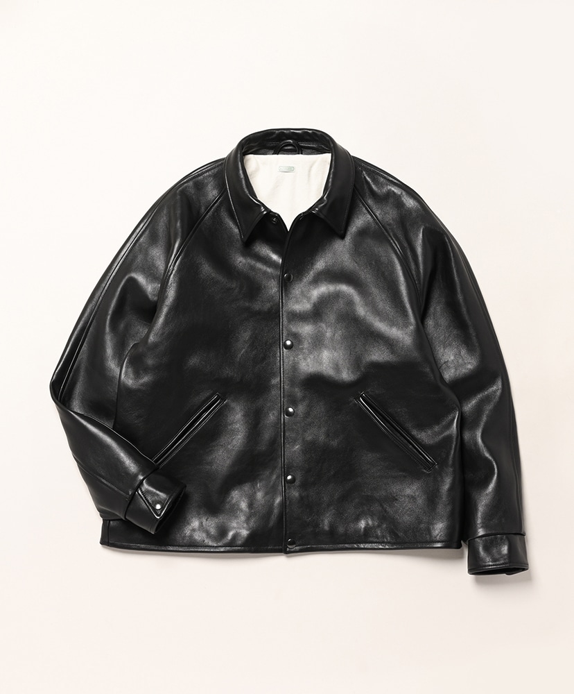 Leather Coach Jacket(2(MEN) Black/ブラック): A.PRESSE
