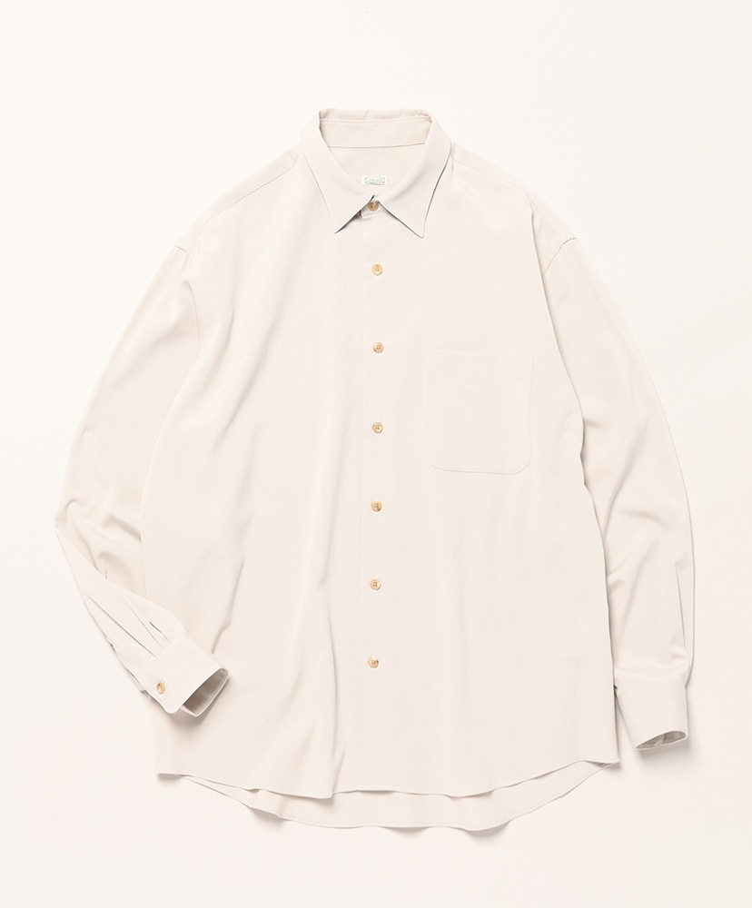 Silk Pique Regular Collar Shirt(1(MEN) Ivory/アイボリー): A.PRESSE