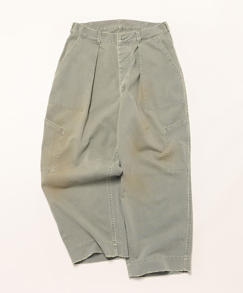 Vintage USAF Hemmed Bottoms(1(MEN) Sage/セージ): A.PRESSE