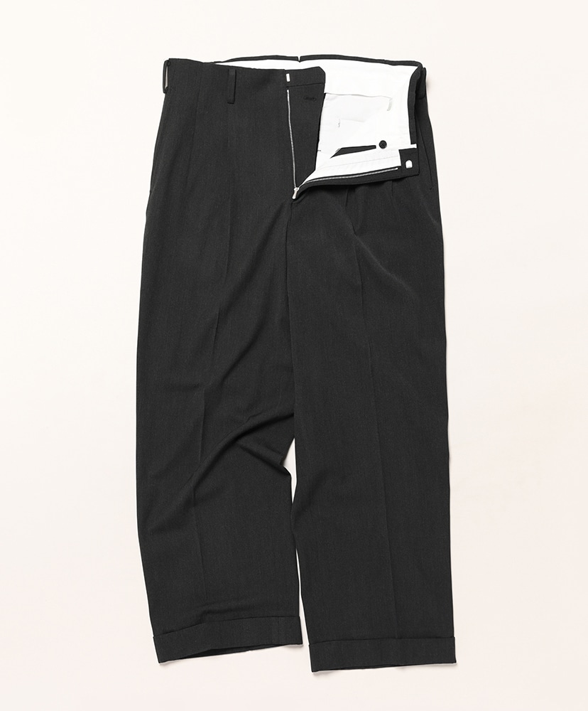パンツ A.PRESSE wool Wide Tapered Trousers A.PRESSE / Wool Wide Tapered Trousers (Charcoal) | twelve