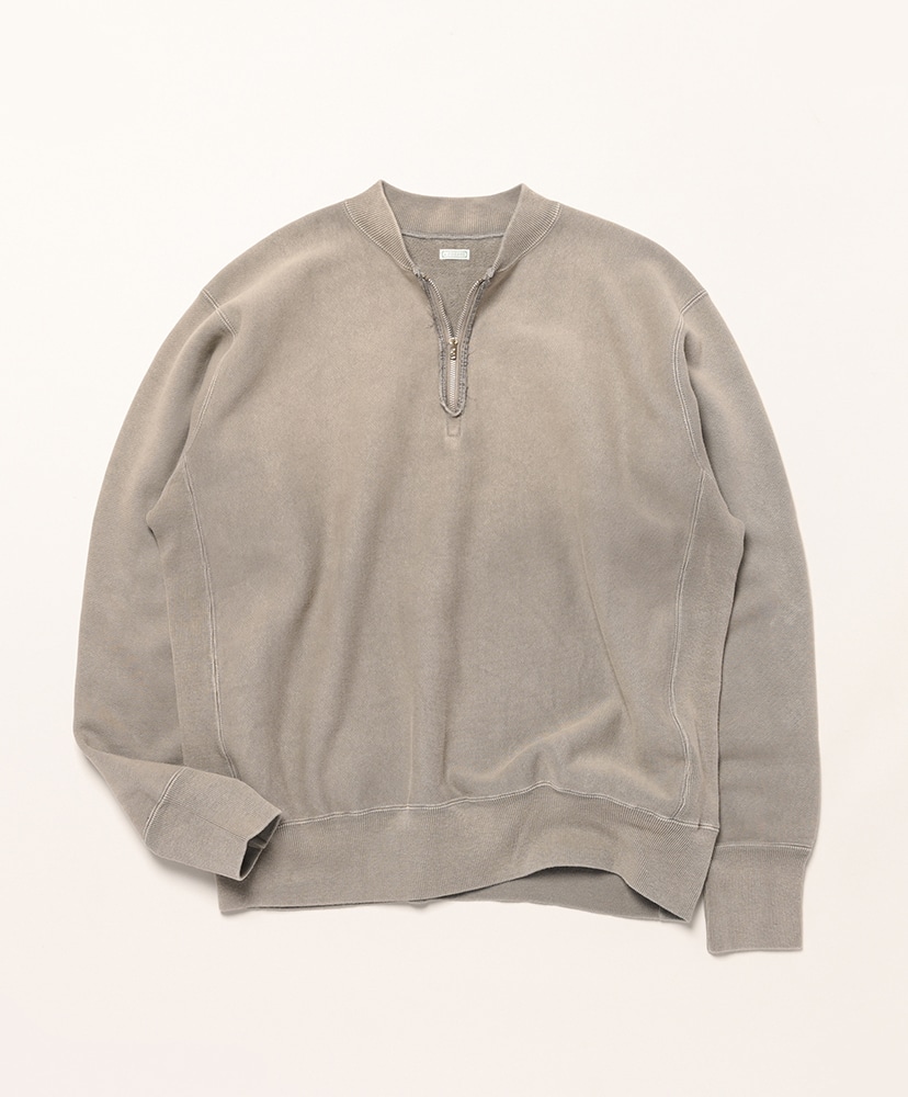 Vintage Half Zip Rib Collar Sweatshirt(2(MEN) Black/ブラック