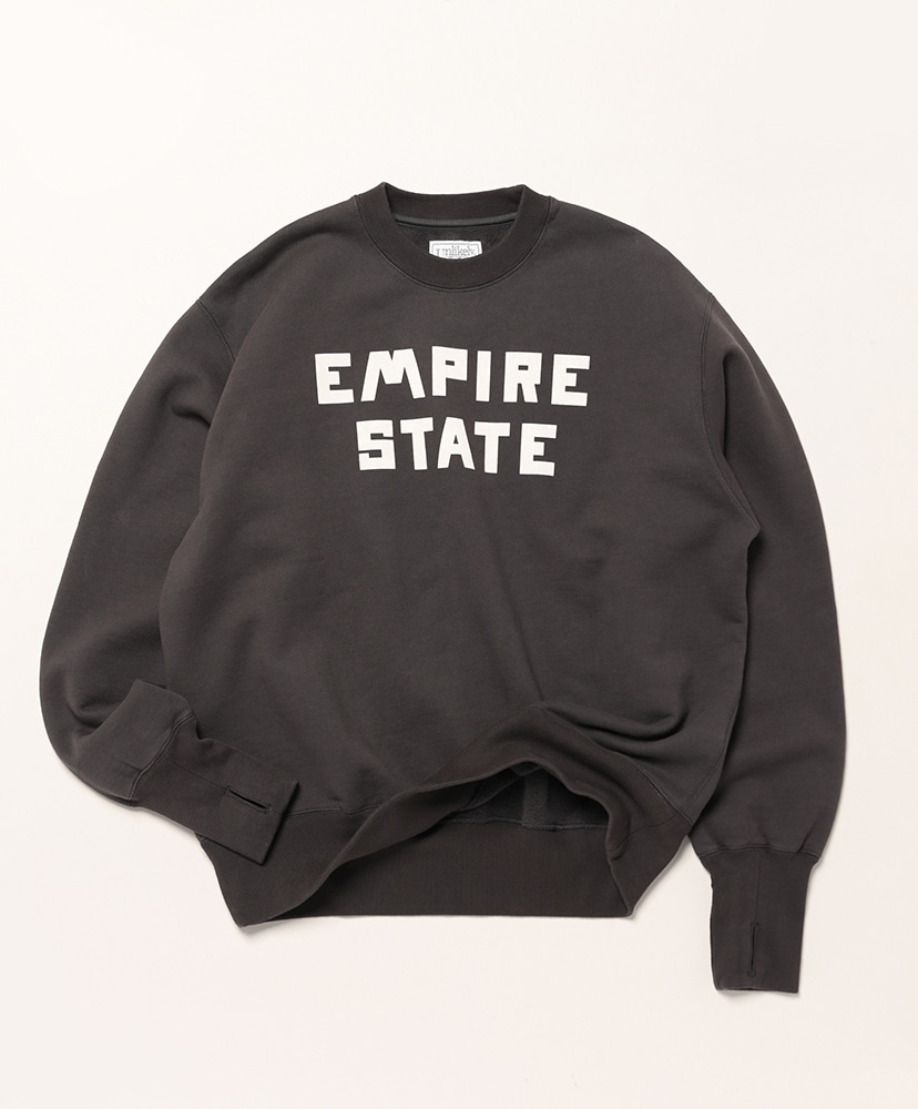 Unlikely Simple Sweat Crew EMPIRE STATE(L(MEN) Faded Black