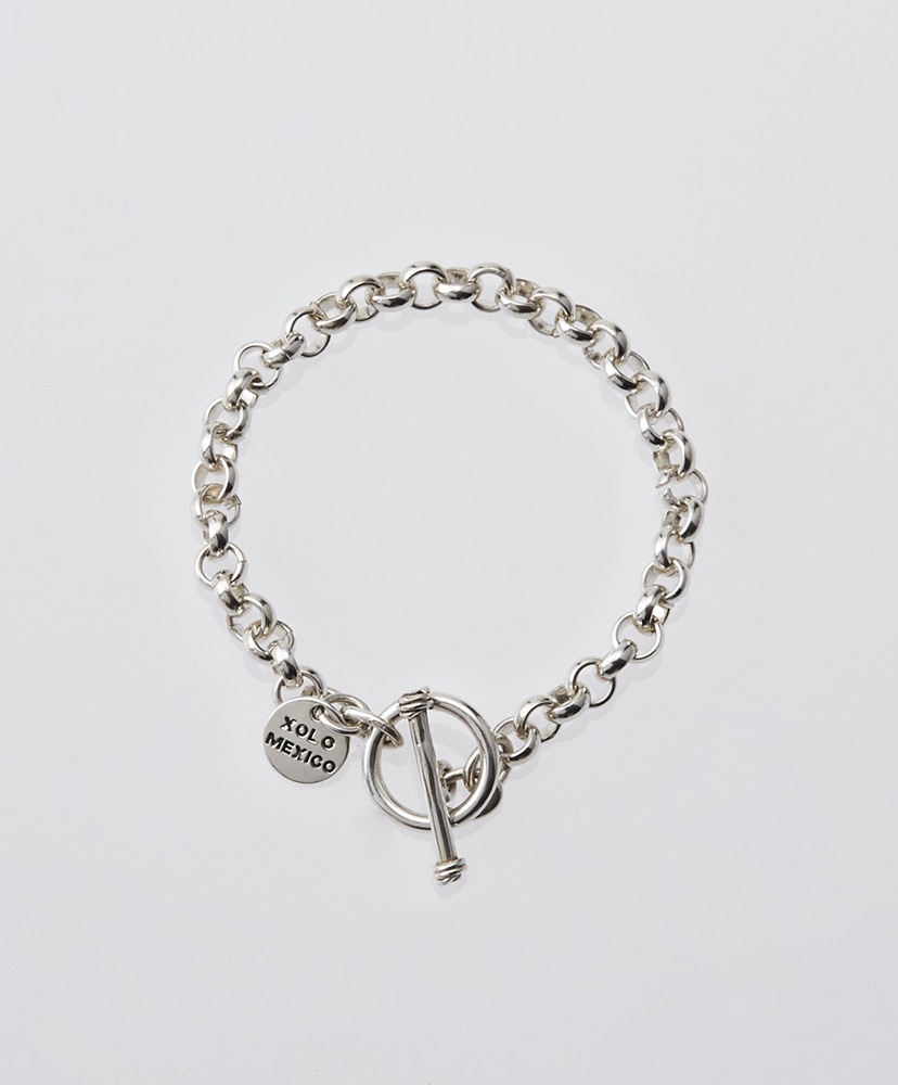 Round Link Bracelet -5mm-(19cm Silver/シルバー): XOLO JEWELRY