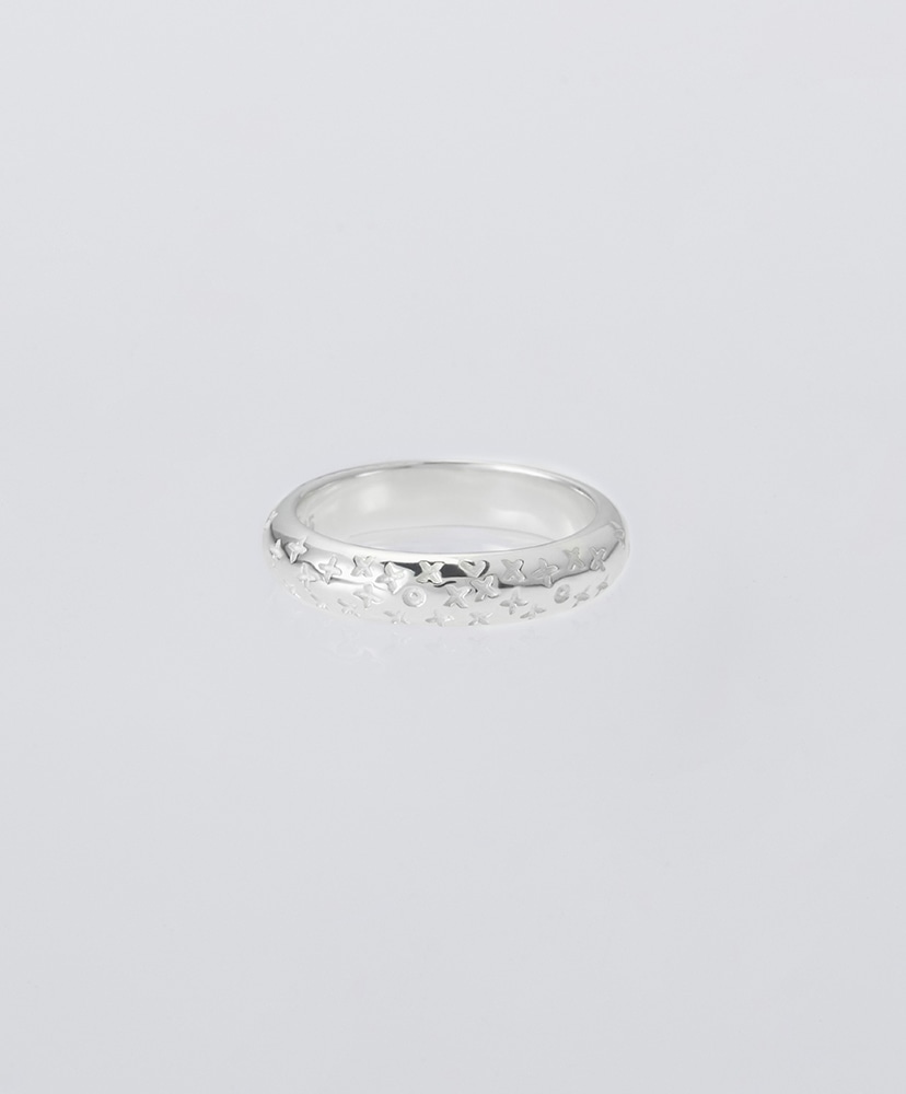 Letter Ring -Thin-(L JP18-19 Silver/シルバー): XOLO JEWELRY